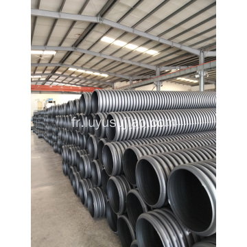 Connexion de prise de tuyau de drainage ondulé à double paroi en HDPE